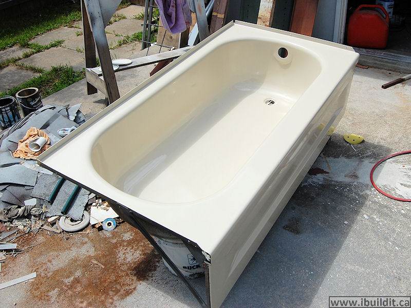 repainting the tub